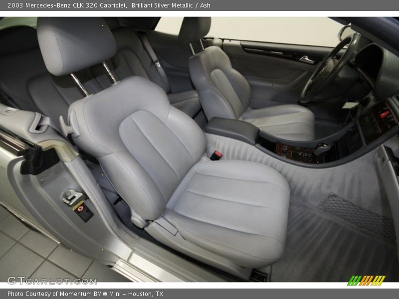 Brilliant Silver Metallic / Ash 2003 Mercedes-Benz CLK 320 Cabriolet