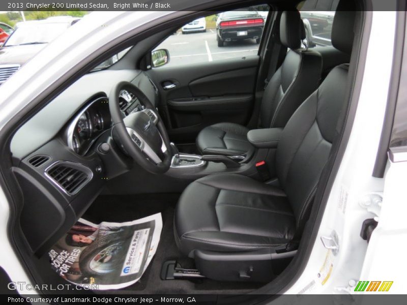 Bright White / Black 2013 Chrysler 200 Limited Sedan