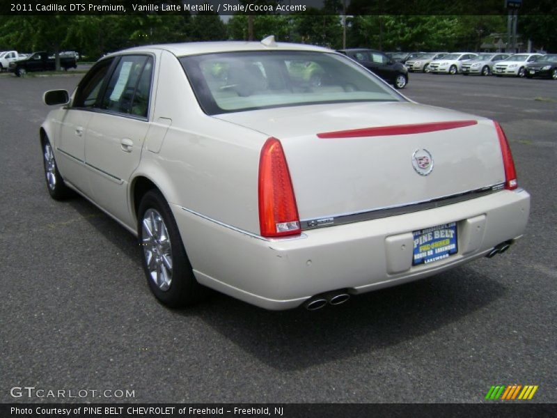 Vanille Latte Metallic / Shale/Cocoa Accents 2011 Cadillac DTS Premium