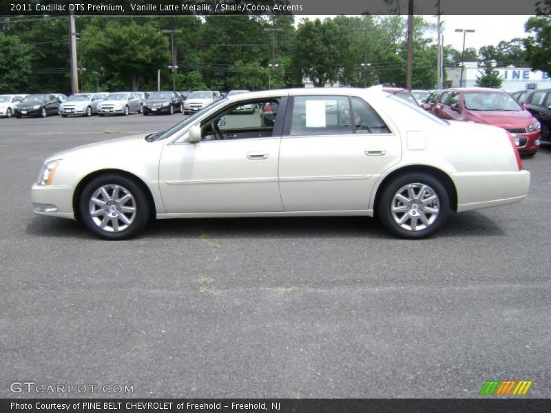 Vanille Latte Metallic / Shale/Cocoa Accents 2011 Cadillac DTS Premium