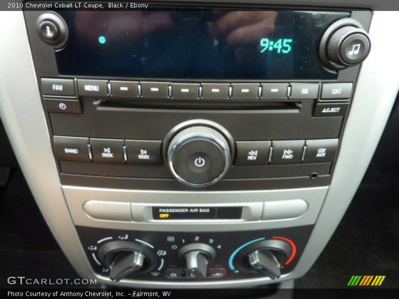 Audio System of 2010 Cobalt LT Coupe