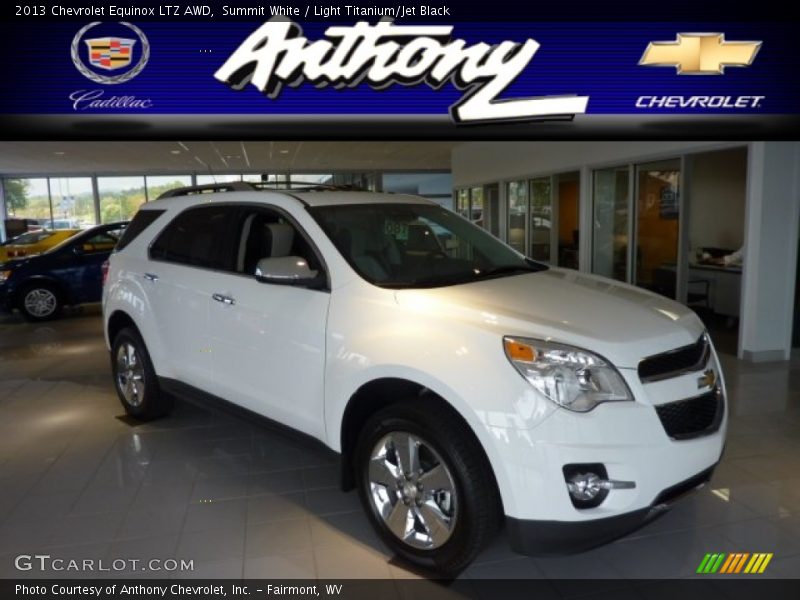 Summit White / Light Titanium/Jet Black 2013 Chevrolet Equinox LTZ AWD