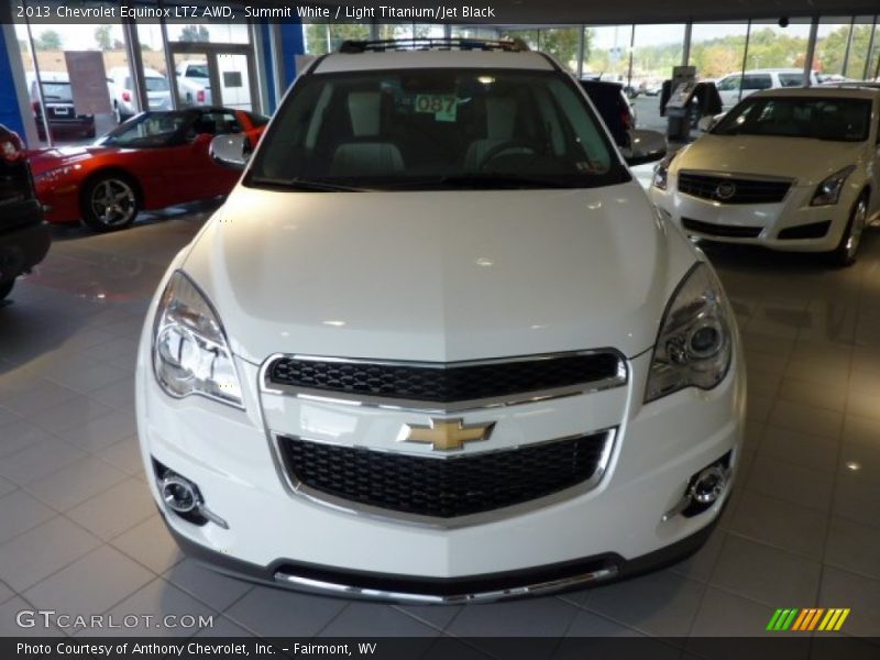 Summit White / Light Titanium/Jet Black 2013 Chevrolet Equinox LTZ AWD