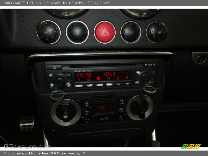 Controls of 2003 TT 1.8T quattro Roadster