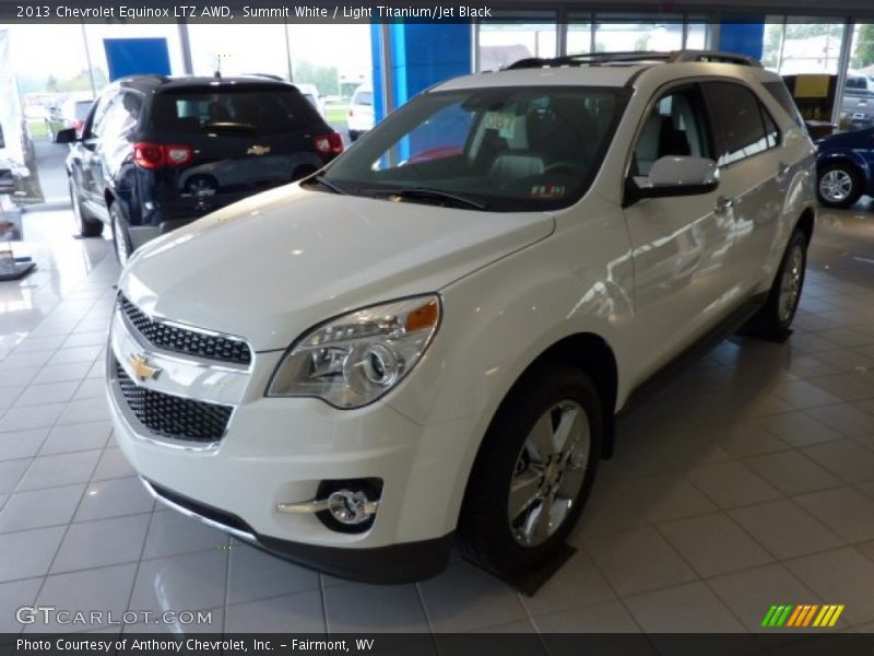 Summit White / Light Titanium/Jet Black 2013 Chevrolet Equinox LTZ AWD