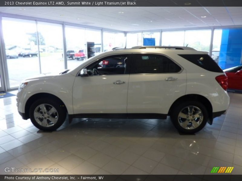 Summit White / Light Titanium/Jet Black 2013 Chevrolet Equinox LTZ AWD