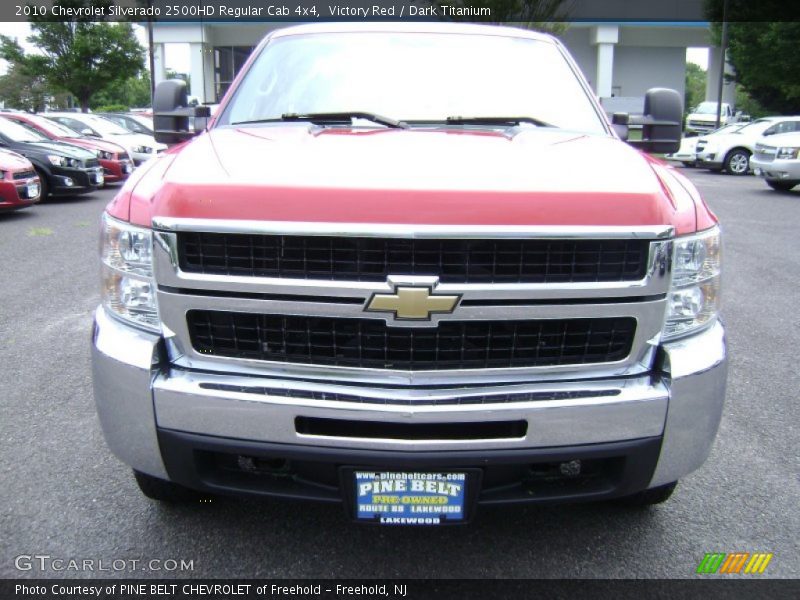 Victory Red / Dark Titanium 2010 Chevrolet Silverado 2500HD Regular Cab 4x4