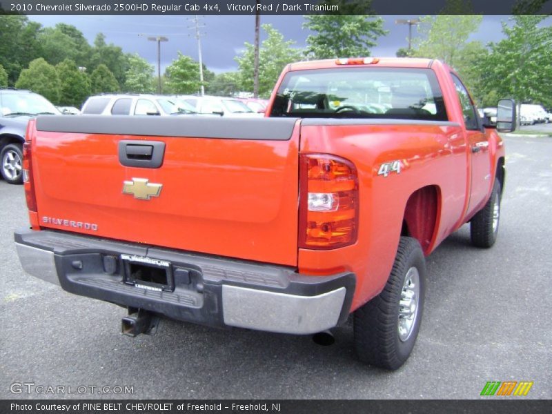 Victory Red / Dark Titanium 2010 Chevrolet Silverado 2500HD Regular Cab 4x4