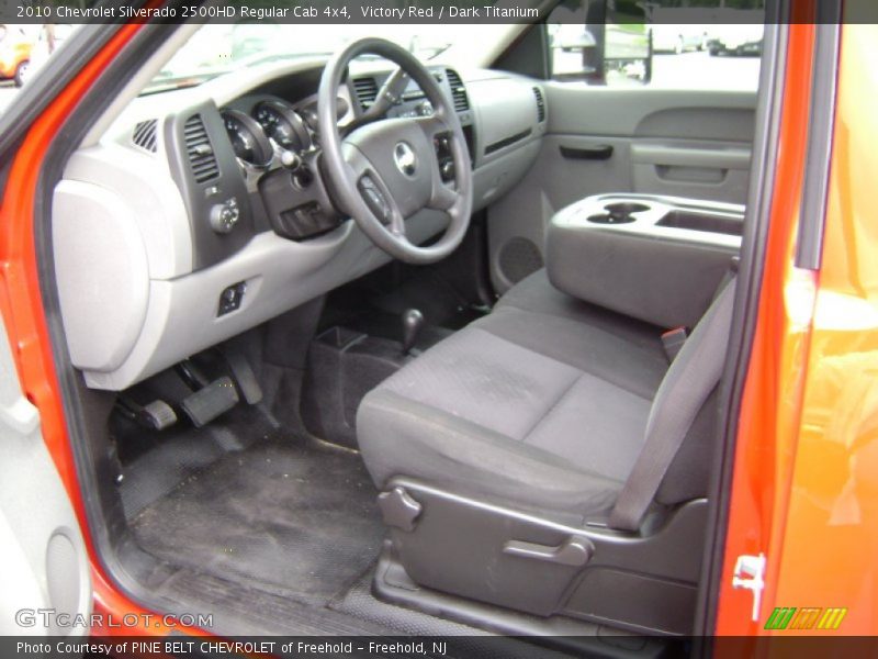 Victory Red / Dark Titanium 2010 Chevrolet Silverado 2500HD Regular Cab 4x4