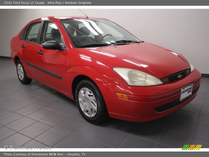 Infra Red / Medium Graphite 2002 Ford Focus LX Sedan