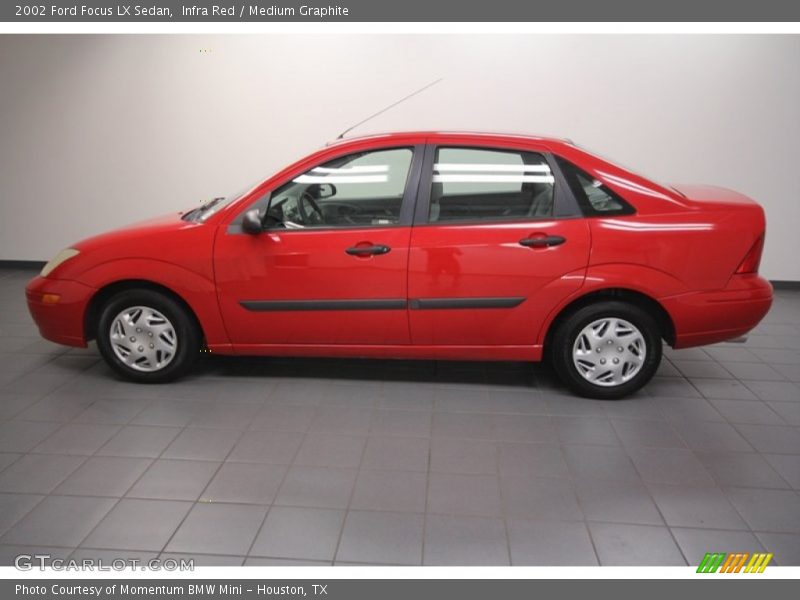 Infra Red / Medium Graphite 2002 Ford Focus LX Sedan