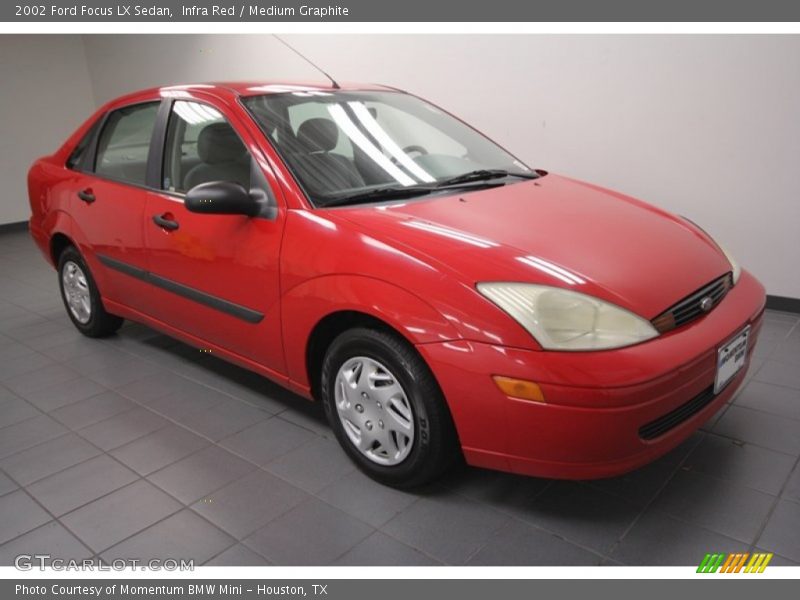 Infra Red / Medium Graphite 2002 Ford Focus LX Sedan