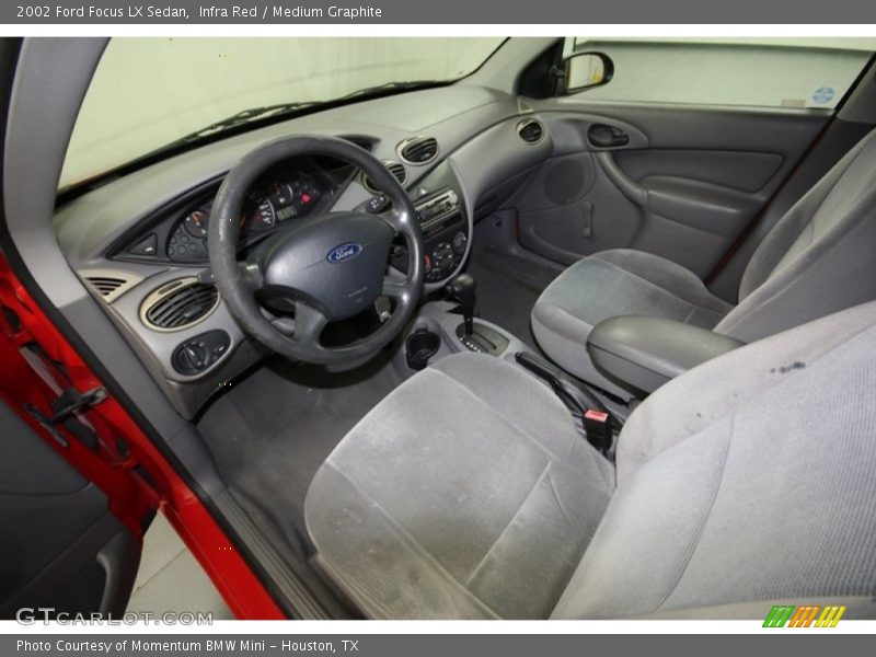 Infra Red / Medium Graphite 2002 Ford Focus LX Sedan