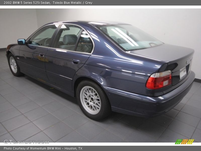 Toledo Blue Metallic / Grey 2002 BMW 5 Series 525i Sedan