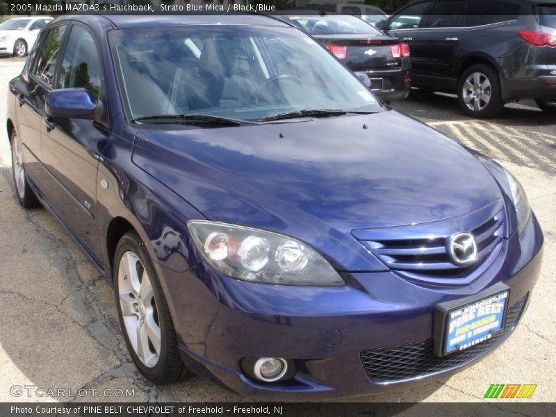 Strato Blue Mica / Black/Blue 2005 Mazda MAZDA3 s Hatchback