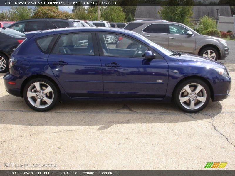 Strato Blue Mica / Black/Blue 2005 Mazda MAZDA3 s Hatchback