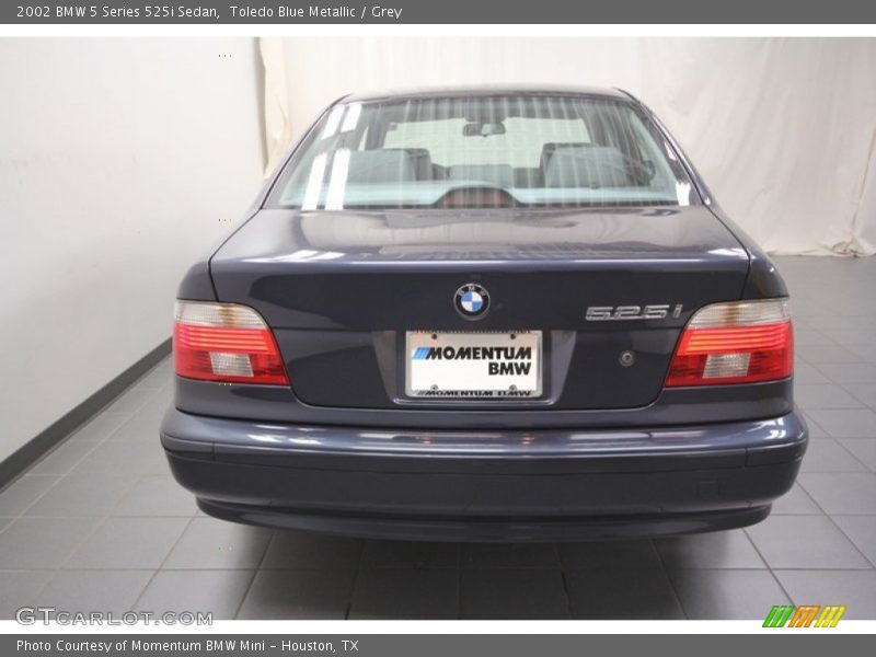 Toledo Blue Metallic / Grey 2002 BMW 5 Series 525i Sedan