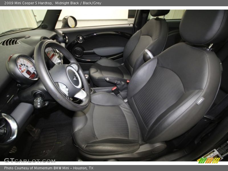 Midnight Black / Black/Grey 2009 Mini Cooper S Hardtop