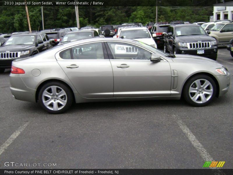 Winter Gold Metallic / Barley 2010 Jaguar XF Sport Sedan