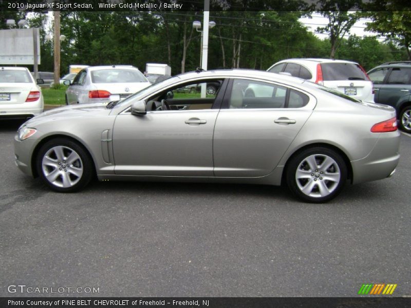 Winter Gold Metallic / Barley 2010 Jaguar XF Sport Sedan