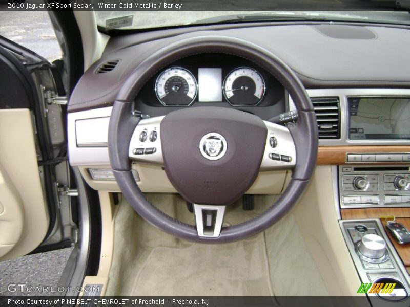 Winter Gold Metallic / Barley 2010 Jaguar XF Sport Sedan