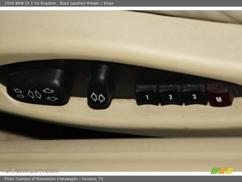 Black Sapphire Metallic / Beige 2006 BMW Z4 3.0si Roadster
