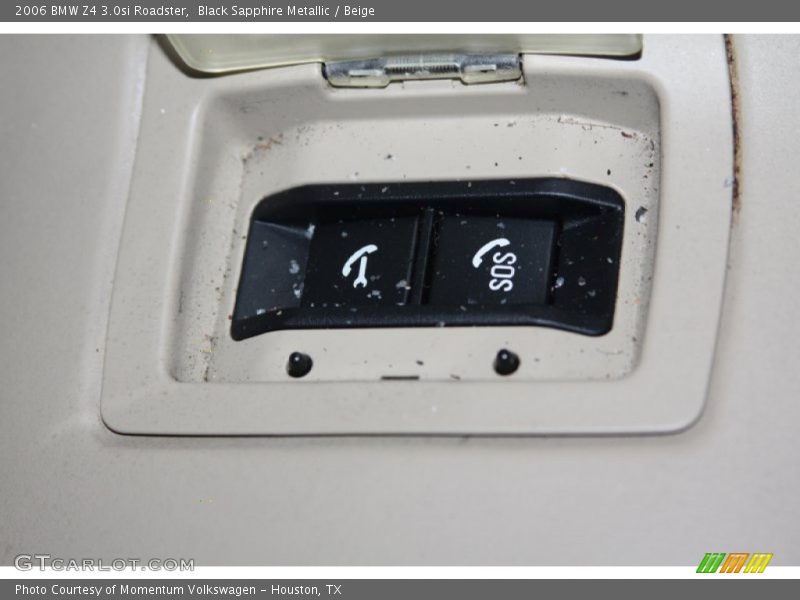 Black Sapphire Metallic / Beige 2006 BMW Z4 3.0si Roadster