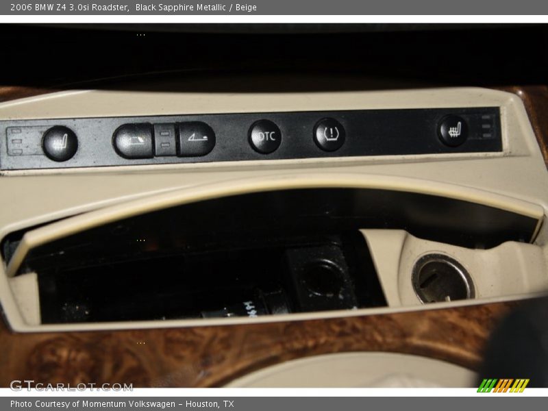 Black Sapphire Metallic / Beige 2006 BMW Z4 3.0si Roadster