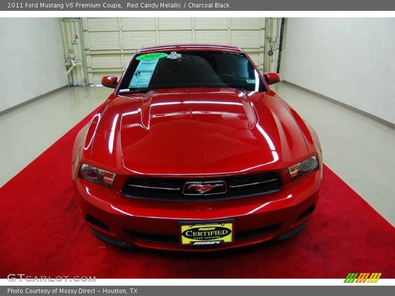 Red Candy Metallic / Charcoal Black 2011 Ford Mustang V6 Premium Coupe