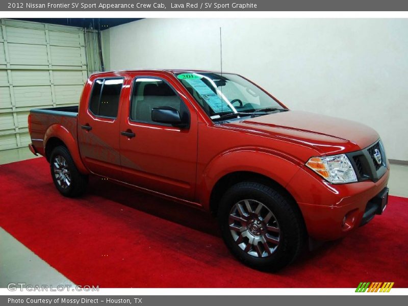 Lava Red / SV Sport Graphite 2012 Nissan Frontier SV Sport Appearance Crew Cab