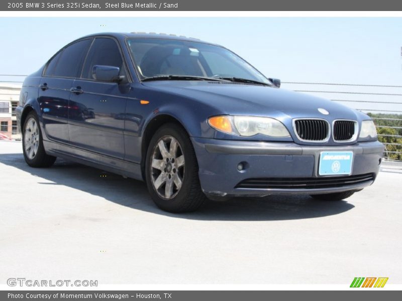 Steel Blue Metallic / Sand 2005 BMW 3 Series 325i Sedan