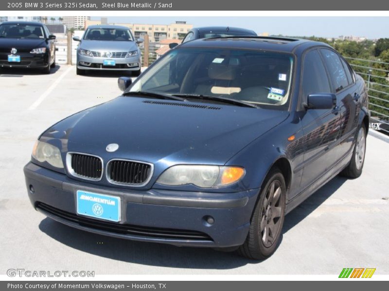 Steel Blue Metallic / Sand 2005 BMW 3 Series 325i Sedan