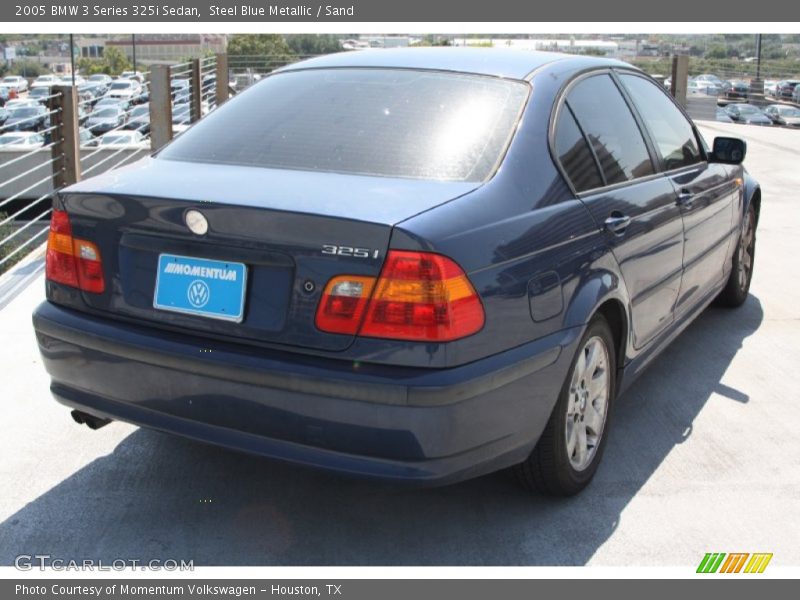 Steel Blue Metallic / Sand 2005 BMW 3 Series 325i Sedan