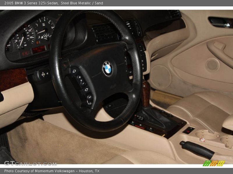 Steel Blue Metallic / Sand 2005 BMW 3 Series 325i Sedan