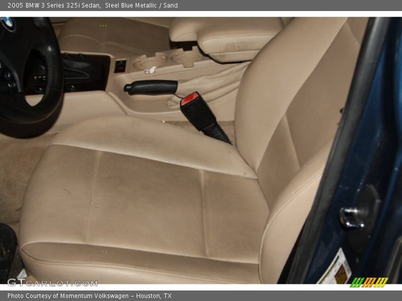 Steel Blue Metallic / Sand 2005 BMW 3 Series 325i Sedan