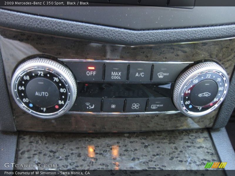 Black / Black 2009 Mercedes-Benz C 350 Sport