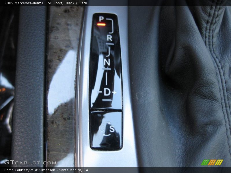 Black / Black 2009 Mercedes-Benz C 350 Sport