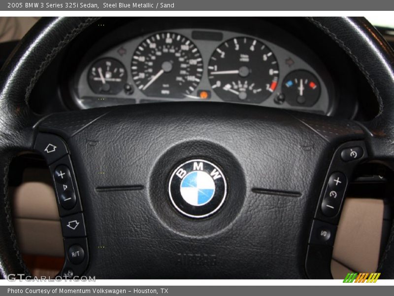 Steel Blue Metallic / Sand 2005 BMW 3 Series 325i Sedan