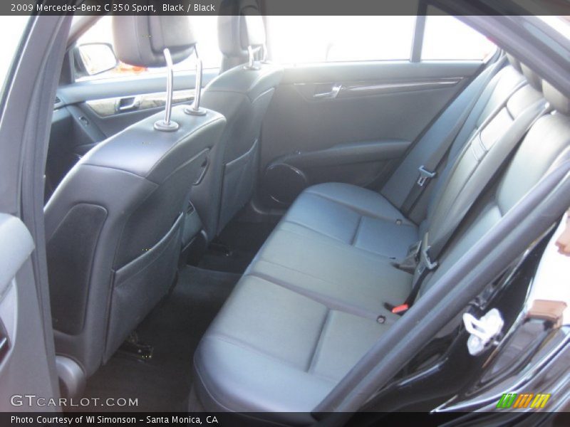 Black / Black 2009 Mercedes-Benz C 350 Sport