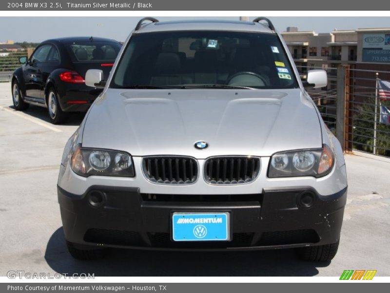 Titanium Silver Metallic / Black 2004 BMW X3 2.5i