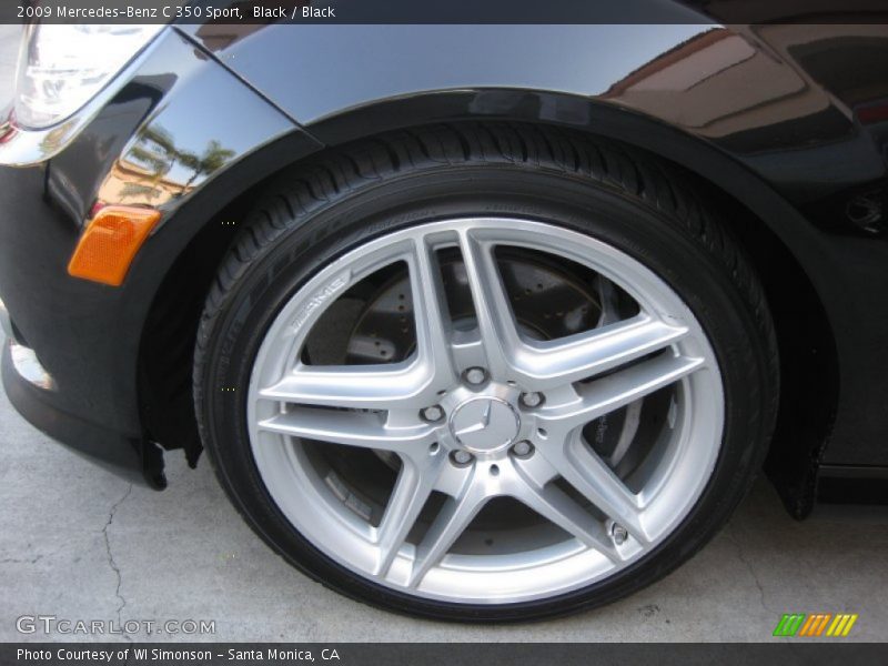 Black / Black 2009 Mercedes-Benz C 350 Sport