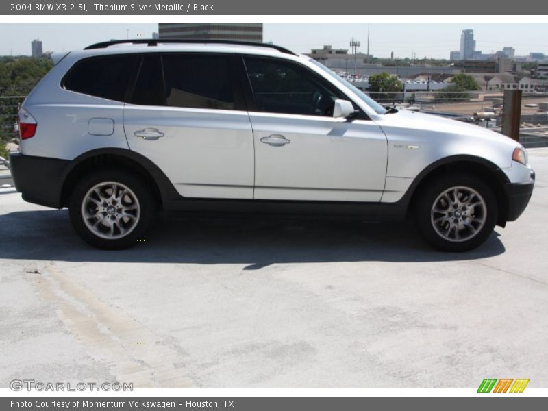 Titanium Silver Metallic / Black 2004 BMW X3 2.5i