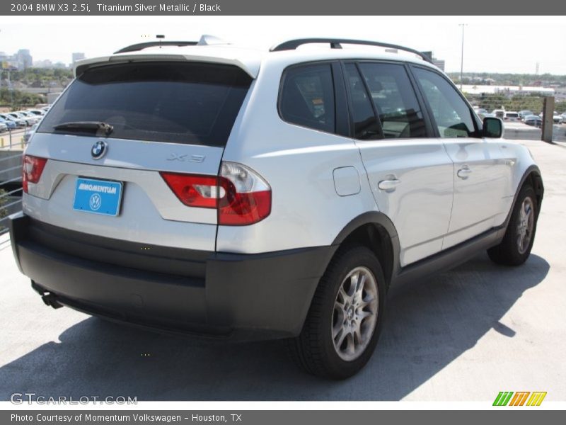 Titanium Silver Metallic / Black 2004 BMW X3 2.5i