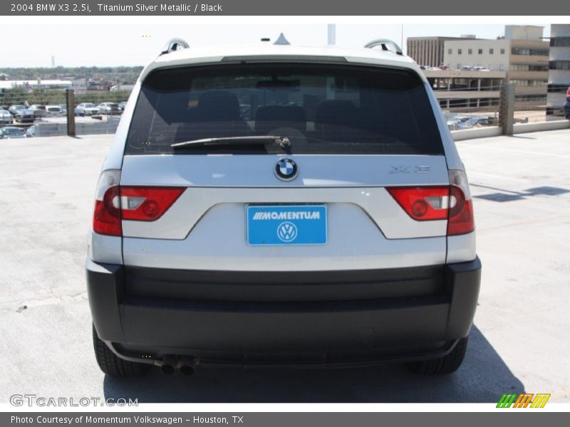 Titanium Silver Metallic / Black 2004 BMW X3 2.5i