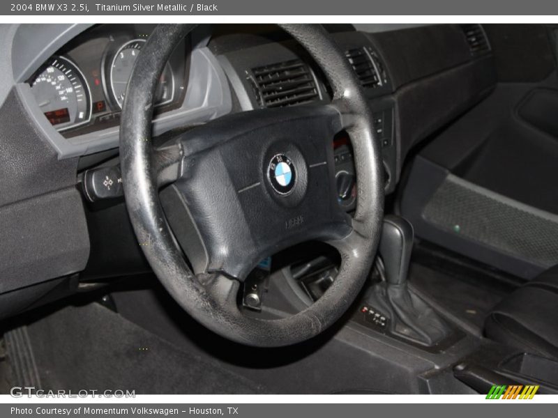 Titanium Silver Metallic / Black 2004 BMW X3 2.5i