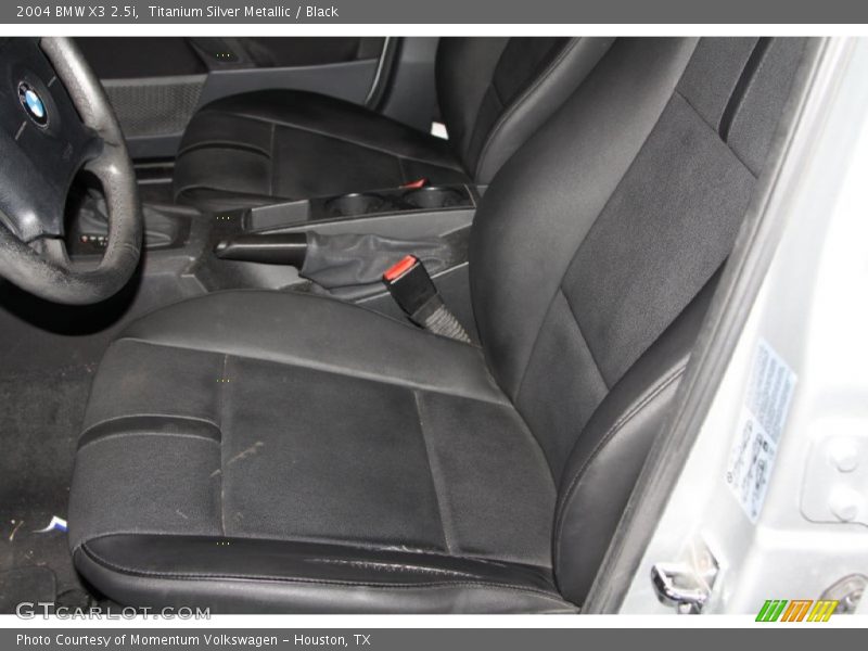 Titanium Silver Metallic / Black 2004 BMW X3 2.5i