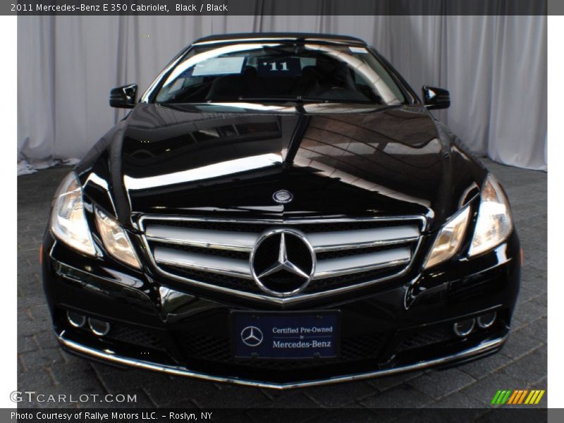 Black / Black 2011 Mercedes-Benz E 350 Cabriolet