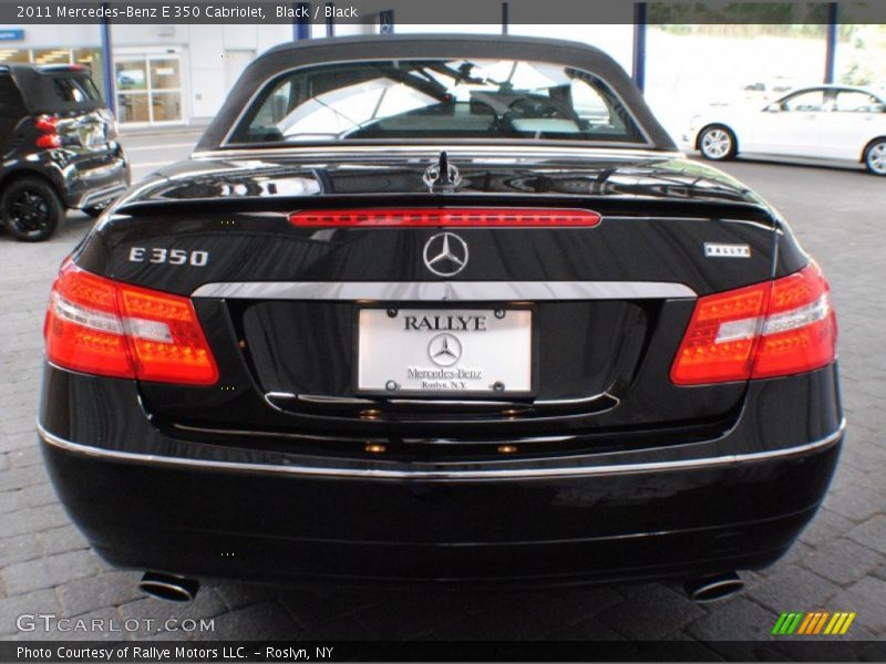 Black / Black 2011 Mercedes-Benz E 350 Cabriolet