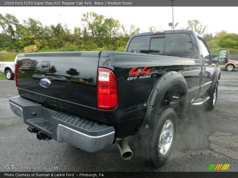 Black / Medium Stone 2009 Ford F250 Super Duty XLT Regular Cab 4x4