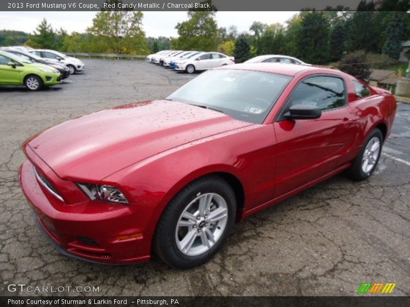 Red Candy Metallic / Charcoal Black 2013 Ford Mustang V6 Coupe
